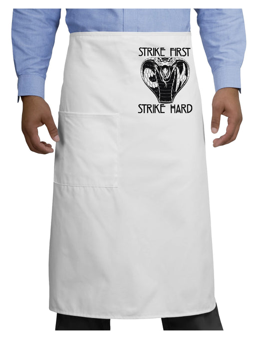 Strike First Strike Hard Cobra Adult Bistro Apron-Bistro Apron-TooLoud-White-One-Size-Adult-Davson Sales