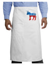 Democrat Bubble Symbol Adult Bistro Apron-Bistro Apron-TooLoud-White-One-Size-Adult-Davson Sales