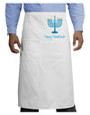 Happy Hanukkah Menorah Adult Bistro Apron-Bistro Apron-TooLoud-White-One-Size-Adult-Davson Sales