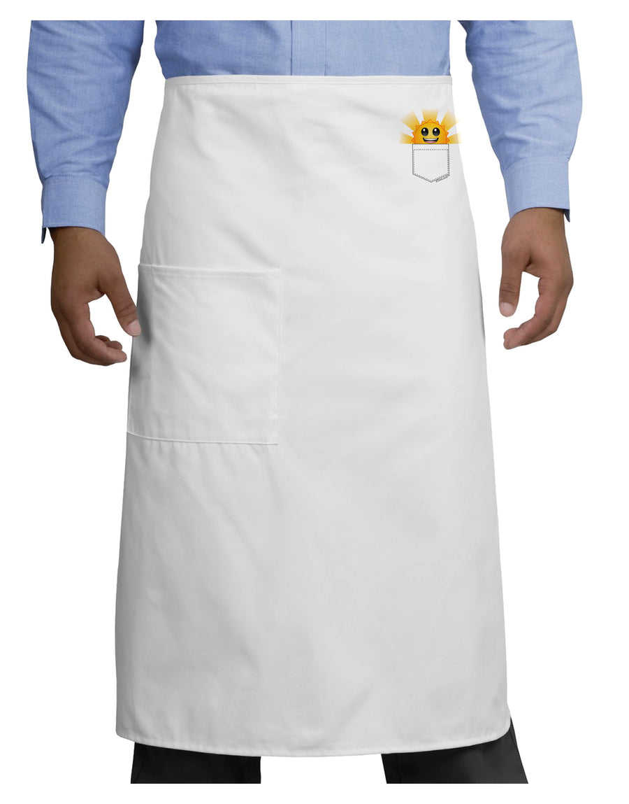 Sunshine In My Pocket Adult Bistro Apron-Bistro Apron-TooLoud-White-One-Size-Adult-Davson Sales