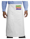 Happy Mardi Gras Text Adult Bistro Apron by TooLoud-Bistro Apron-TooLoud-White-One-Size-Adult-Davson Sales