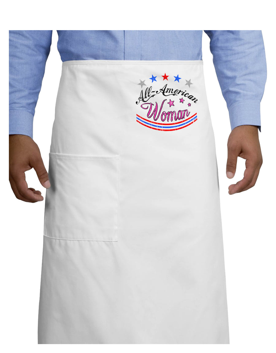 All-American Woman Adult Bistro Apron-Bistro Apron-TooLoud-White-One-Size-Adult-Davson Sales