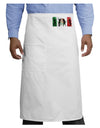 Mexican Flag - Dancing Silhouettes Adult Bistro Apron by TooLoud-Bistro Apron-TooLoud-White-One-Size-Adult-Davson Sales