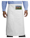 Colorado Mountains Forrest Text Adult Bistro Apron-Bistro Apron-TooLoud-White-One-Size-Adult-Davson Sales