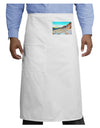 CO Rockies View Watercolor Adult Bistro Apron-Bistro Apron-TooLoud-White-One-Size-Adult-Davson Sales