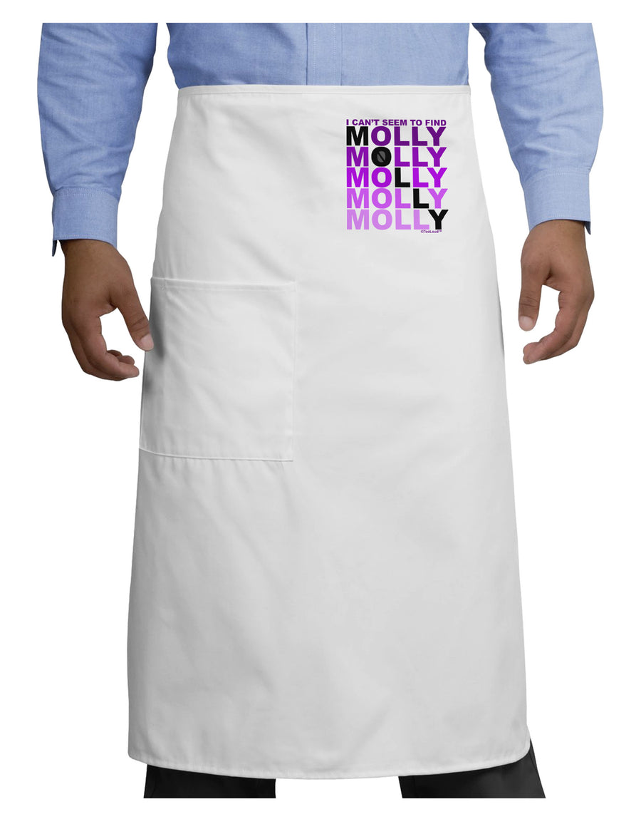 Find Molly Purple Adult Bistro Apron-Bistro Apron-TooLoud-White-One-Size-Adult-Davson Sales