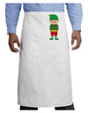 Cute Christmas Elf Boy Adult Bistro Apron-Bistro Apron-TooLoud-White-One-Size-Adult-Davson Sales