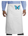 Big Blue Butterfly Adult Bistro Apron-Bistro Apron-TooLoud-White-One-Size-Adult-Davson Sales