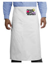 PLUR Distressed Text Adult Bistro Apron-Bistro Apron-TooLoud-White-One-Size-Adult-Davson Sales