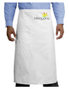 Marijuana Text and Leaf - Rastafarian Adult Bistro Apron-Bistro Apron-TooLoud-White-One-Size-Adult-Davson Sales