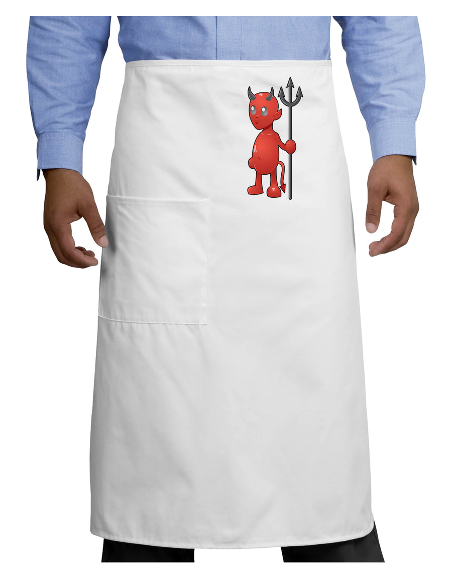 Cute Devil - Halloween Design Adult Bistro Apron-Bistro Apron-TooLoud-White-One-Size-Adult-Davson Sales