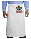 My Sister is My Hero - Armed Forces Adult Bistro Apron by TooLoud-Bistro Apron-TooLoud-White-One-Size-Adult-Davson Sales