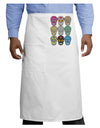 Dia de los Muertos Calaveras Sugar Skulls Adult Bistro Apron-Bistro Apron-TooLoud-White-One-Size-Adult-Davson Sales