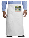 Diplodocus Longus - Without Name Adult Bistro Apron-Bistro Apron-TooLoud-White-One-Size-Adult-Davson Sales