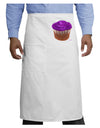 Giant Bright Purple Cupcake Adult Bistro Apron by TooLoud-Bistro Apron-TooLoud-White-One-Size-Adult-Davson Sales