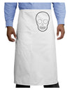 Design Your Own Day of the Dead Calavera Adult Bistro Apron-Bistro Apron-TooLoud-White-One-Size-Adult-Davson Sales