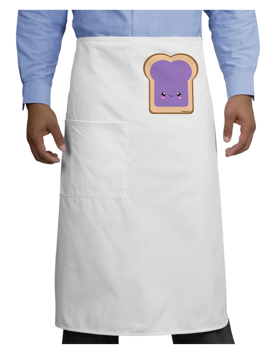 Cute Matching Design - PB and J - Jelly Adult Bistro Apron by TooLoud-Bistro Apron-TooLoud-White-One-Size-Adult-Davson Sales