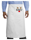 Matching Family Christmas Design - Reindeer - Baby Adult Bistro Apron by TooLoud-Bistro Apron-TooLoud-White-One-Size-Adult-Davson Sales