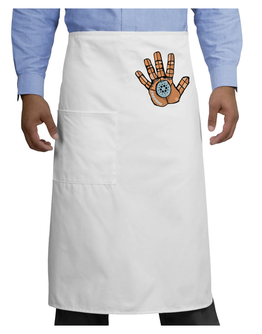 Cardano Hero Hand Adult Bistro Apron-Bistro Apron-TooLoud-White-One-Size-Adult-Davson Sales