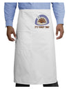 Escaping Turkey - Turkey Time Funny Adult Bistro Apron-Bistro Apron-TooLoud-White-One-Size-Adult-Davson Sales