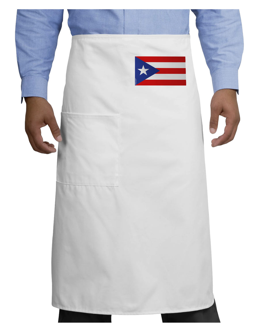 Puerto Rico Flag Adult Bistro Apron-Bistro Apron-TooLoud-White-One-Size-Adult-Davson Sales