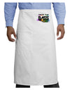 Paint Drop The Bass Adult Bistro Apron-Bistro Apron-TooLoud-White-One-Size-Adult-Davson Sales