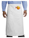 Kissy Face Emoji Adult Bistro Apron-Bistro Apron-TooLoud-White-One-Size-Adult-Davson Sales