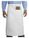 Kwanzaa Candles 7 Principles Adult Bistro Apron-Bistro Apron-TooLoud-White-One-Size-Adult-Davson Sales