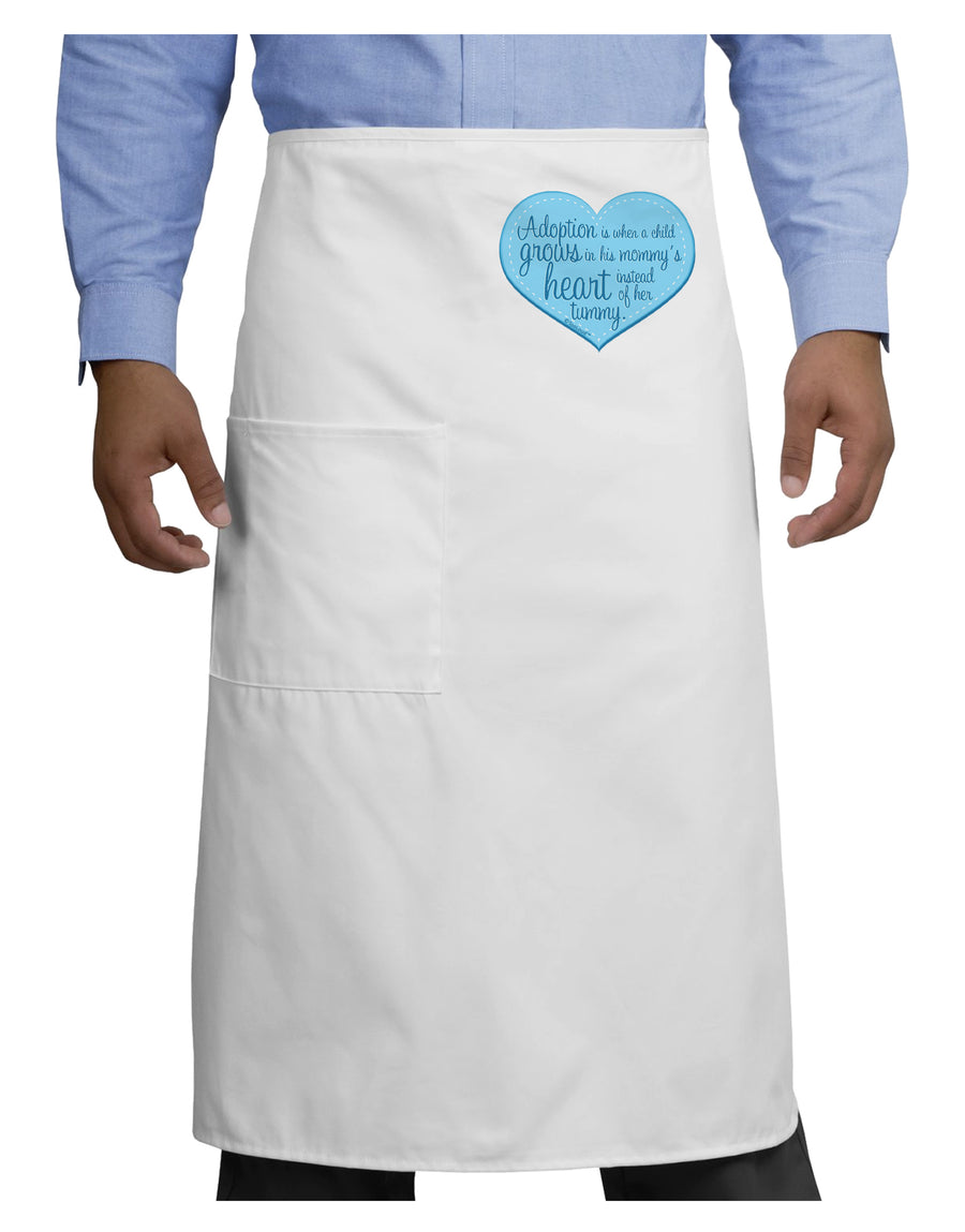 Adoption is When - Mom and Son Quote Adult Bistro Apron by TooLoud-Bistro Apron-TooLoud-White-One-Size-Adult-Davson Sales