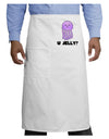 U Jelly Cute Jellyfish Adult Bistro Apron by TooLoud-Bistro Apron-TooLoud-White-One-Size-Adult-Davson Sales