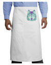 Geometric Wolf Head Adult Bistro Apron by TooLoud-Bistro Apron-TooLoud-White-One-Size-Adult-Davson Sales