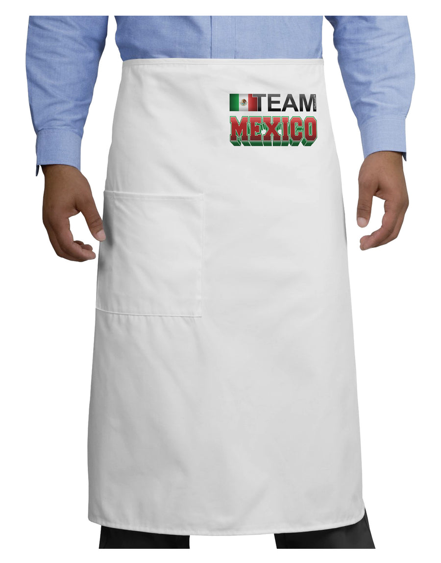 Sporty Team Mexico Adult Bistro Apron-Bistro Apron-TooLoud-White-One-Size-Adult-Davson Sales