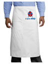 I Love BBQ Adult Bistro Apron-Bistro Apron-TooLoud-White-One-Size-Adult-Davson Sales