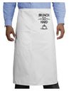 TooLoud Brunch So Hard Eggs and Coffee Adult Bistro Apron-Bistro Apron-TooLoud-White-One-Size-Adult-Davson Sales
