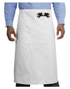 Unicorn Pegasus Black Glitter Adult Bistro Apron by TooLoud-Bistro Apron-TooLoud-White-One-Size-Adult-Davson Sales