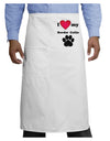 I Heart My Border Collie Adult Bistro Apron by TooLoud-Bib Apron-TooLoud-White-One-Size-Adult-Davson Sales