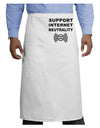 Support Internet Neutrality Adult Bistro Apron-Bistro Apron-TooLoud-White-One-Size-Adult-Davson Sales