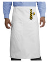 TooLoud Wizard Tie Yellow and Black Adult Bistro Apron-Bistro Apron-TooLoud-White-One-Size-Adult-Davson Sales