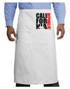 California Republic Design - California Red Star and Bear Adult Bistro Apron by TooLoud-Bistro Apron-TooLoud-White-One-Size-Adult-Davson Sales