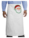 Cute Santa Claus Face Faux Applique Adult Bistro Apron-Bistro Apron-TooLoud-White-One-Size-Adult-Davson Sales