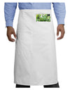 Buy Local - Green Tomatoes Text Adult Bistro Apron-Bistro Apron-TooLoud-White-One-Size-Adult-Davson Sales