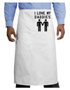 I Love My Daddies Gay Fathers Adult Bistro Apron-Bistro Apron-TooLoud-White-One-Size-Adult-Davson Sales