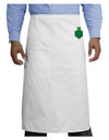 Leprechaun Peeking Out of Faux Pocket Adult Bistro Apron by TooLoud-Bistro Apron-TooLoud-White-One-Size-Adult-Davson Sales