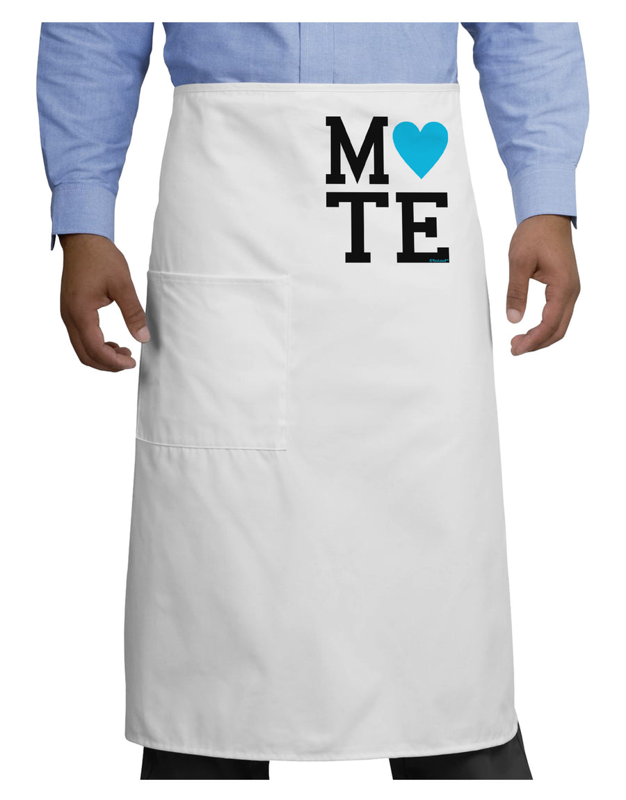 Matching Soulmate Design - Mate - Blue Adult Bistro Apron by TooLoud-Bistro Apron-TooLoud-White-One-Size-Adult-Davson Sales