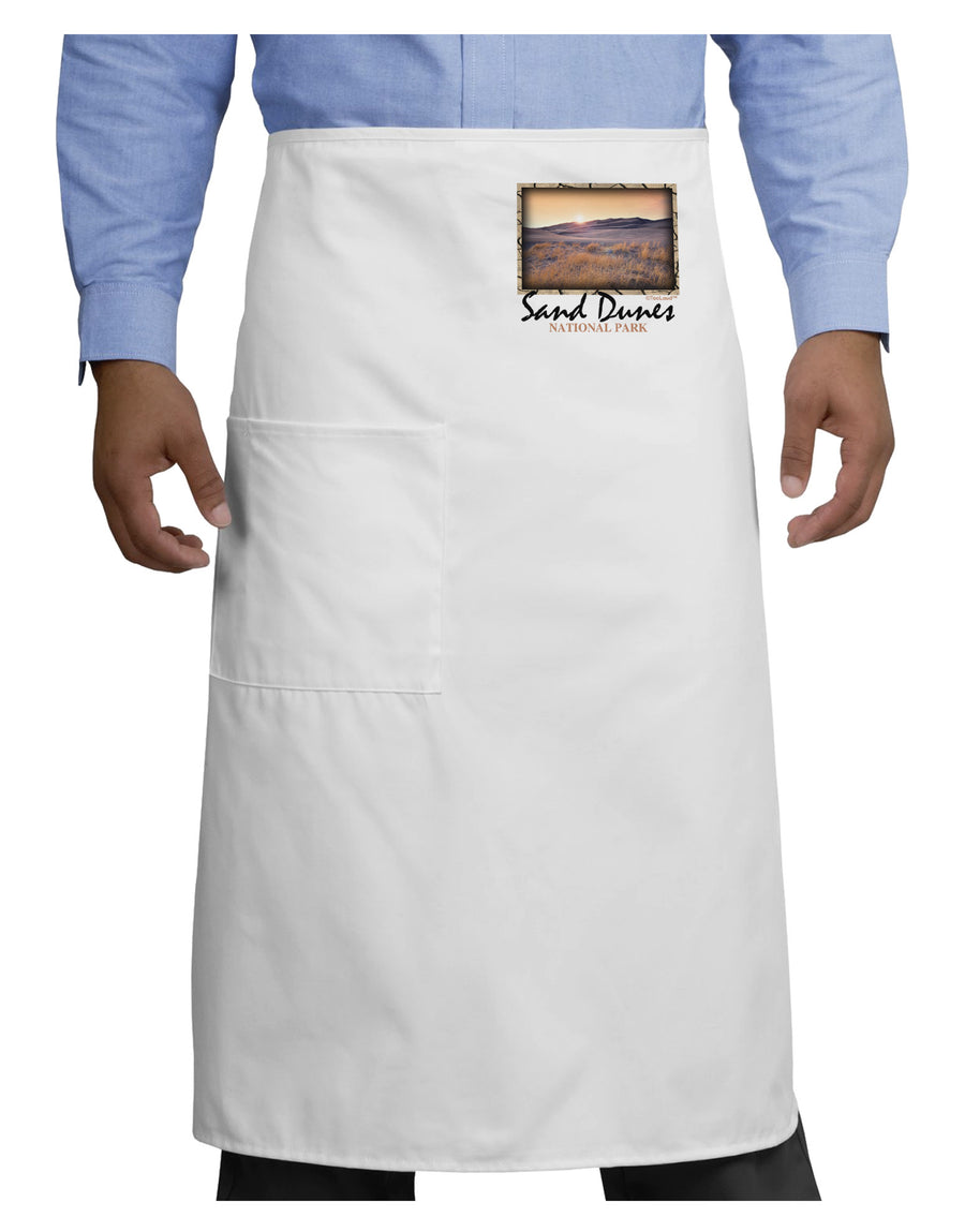 Colorado Sand Dunes Text Adult Bistro Apron-Bistro Apron-TooLoud-White-One-Size-Adult-Davson Sales