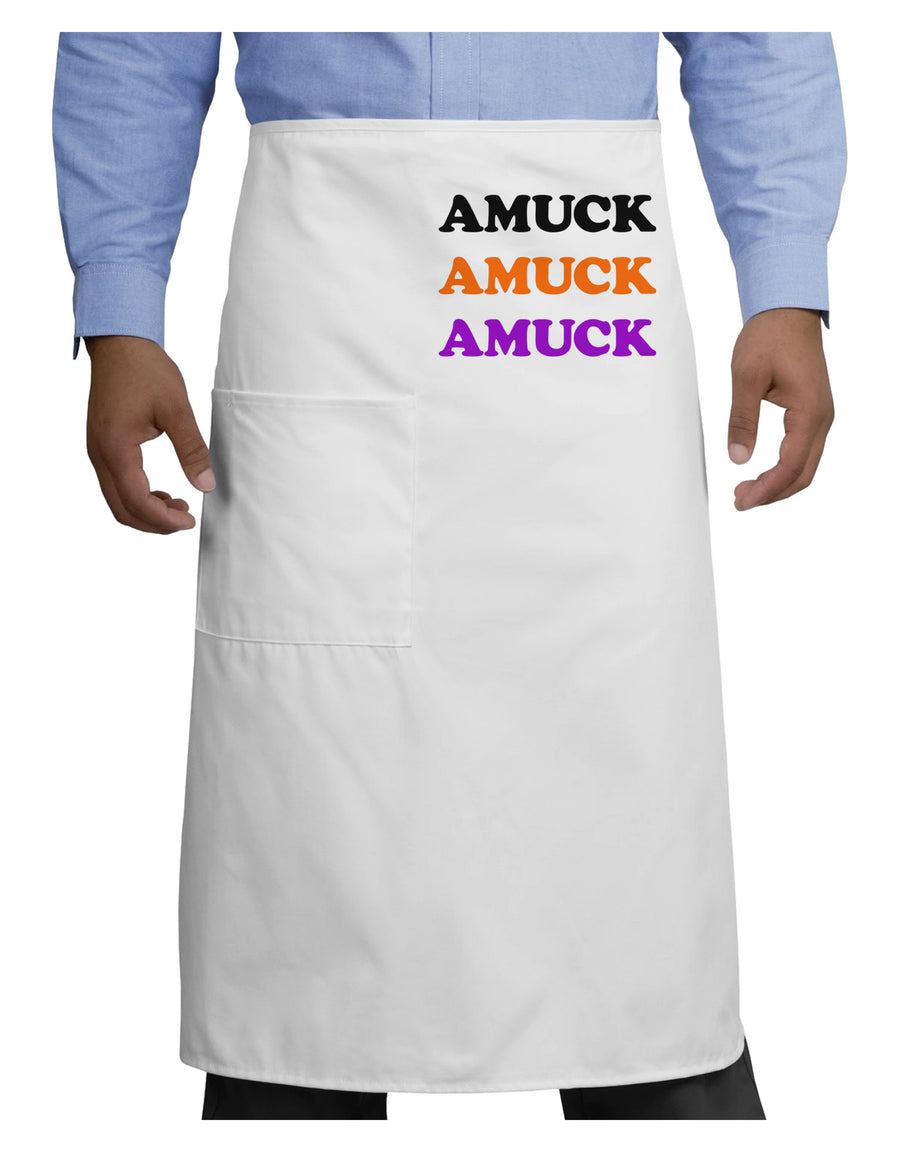 Amuck Amuck Amuck Halloween Adult Bistro Apron-Bistro Apron-TooLoud-White-One-Size-Adult-Davson Sales