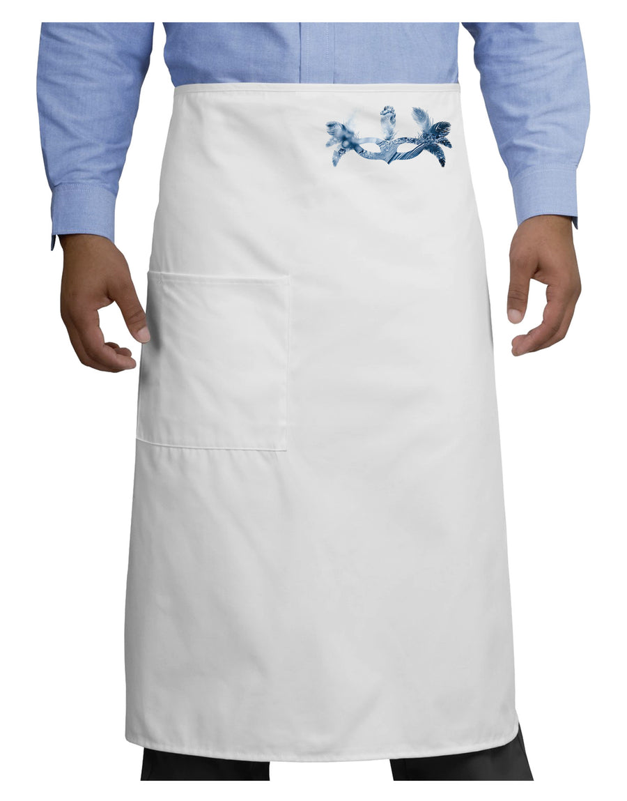 Water Masquerade Mask Adult Bistro Apron by TooLoud-Bistro Apron-TooLoud-White-One-Size-Adult-Davson Sales