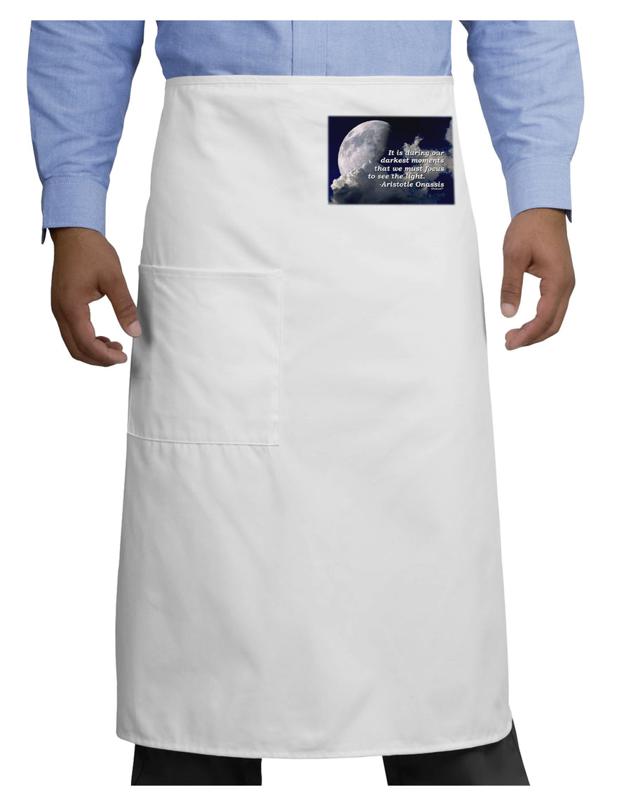 Our Darkest Moments Adult Bistro Apron-Bistro Apron-TooLoud-White-One-Size-Adult-Davson Sales