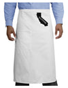 California - United States Shape Adult Bistro Apron by TooLoud-Bistro Apron-TooLoud-White-One-Size-Adult-Davson Sales