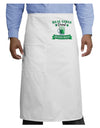 Real Girls Drink Green Beer Adult Bistro Apron-Bistro Apron-TooLoud-White-One-Size-Adult-Davson Sales